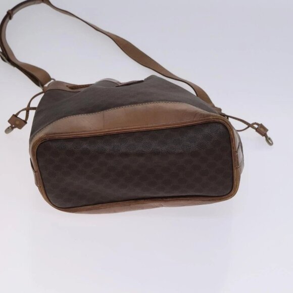 CELINE Macadam Canvas Shoulder Bag PVC Leather 2Set Brown Auth bs23540 - Picture 10 of 16